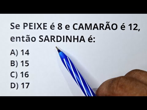 5 QUESTÕES DE RACIOCÍNIO LÓGICO - Nível 1 - Prof.Marcelo