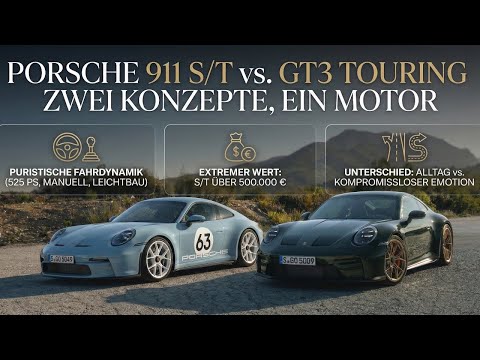 Porsche 911 S/T vs. GT3 Touring: Zwei 992-Konzepte, ein Motor