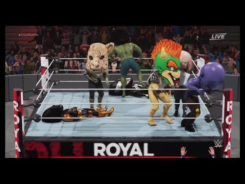 Super Royal Rumble (WWE 2K19) Professor Hulk, Timmy Terror, Baraka, Thanos, Bowser, Venom 💯