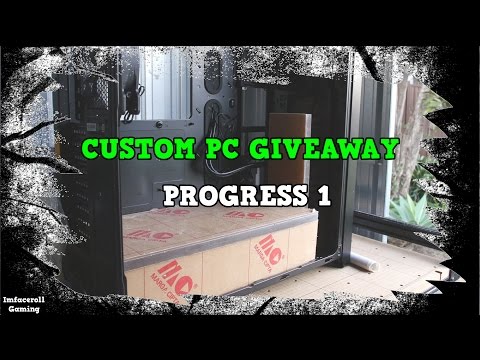 Custom Watercooled Gaming PC Build Giveaway World Wide - PROGRESS 1 MSI and Corsair