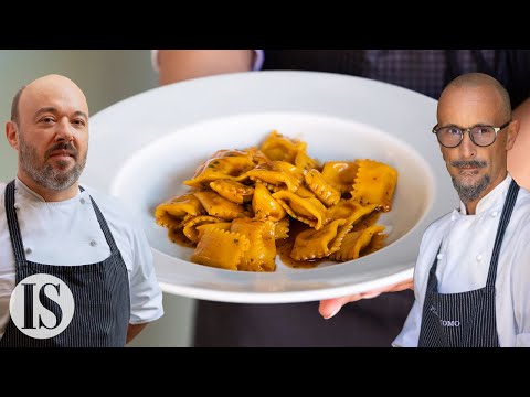 Agnolotti del plin al sugo d'arrosto: la ricetta originale di Enrico Crippa e Dennis Panzeri