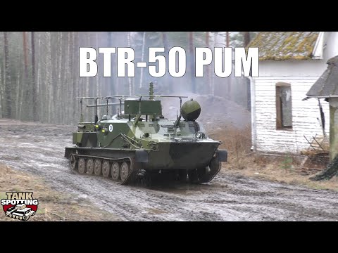 BTR-50 PUM Tracked Combat Vehicle Combat Show - Panssarimuseo Kevätsawutus 2018  First Show