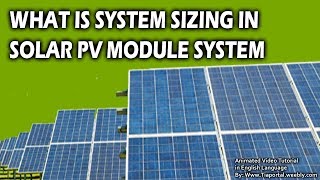 30- System Sizing Steps | Basics of Solar Energy