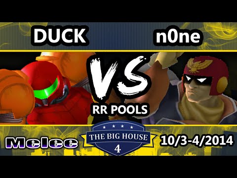 The Big House 4 - Duck (Samus) Vs. n0ne (Captain Falcon) - Pools Round 1 - SSBM