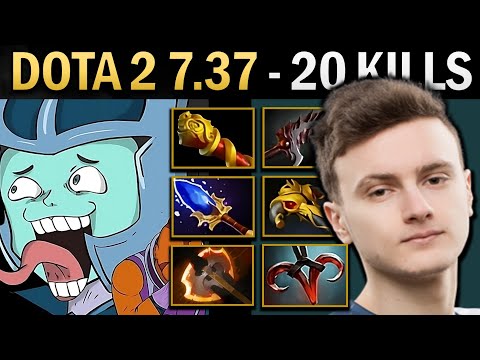 Phantom Assassin Gameplay Miracle with 20 Kills and Basher - Dota 2 7.38