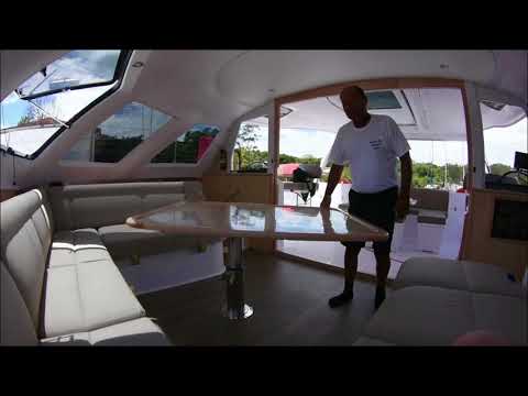 Saloon-table features on Seawind 1260