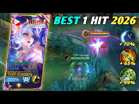 I FINALLY FOUND THE BEST BUILD & EMBLEM 2026!! 1 HIT BUILD LAYLA - Mobile Legends