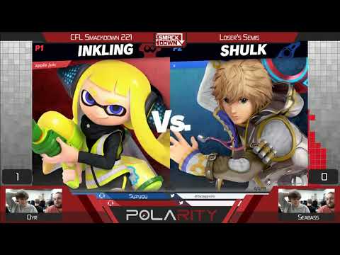 CFL Smackdown Ultimate 221 - Dyr (Inkling) vs Seabass (Greninja, Shulk) - Losers Semis