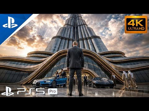 HITMAN 3 DUBAI – BURJ KHALIFA ASSASSINATION | Stealth Kills & Cinematic Run [4K 60FPS] PS5 PRO