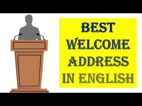 How to Write a Welcome Speech | Welcome Speech in English | Public Speaking Skills | How to Speak