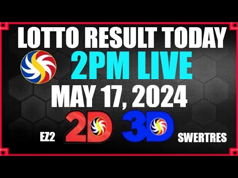Lotto Result Today 2pm May 17, 2024 Ez2 Swertres Results