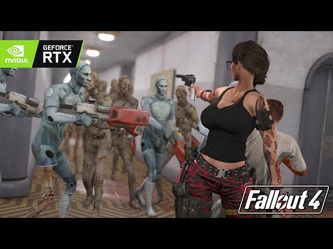 Fallout 4 - ATTACK THE INSTITUTE - Bleachers 2 - Diamond City DLC Mod