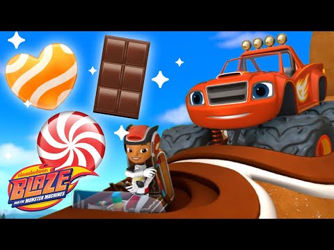 Blaze Shape Game #8 Candy Rescues w/ AJ! 🍭 | Blaze And The Monster Machines