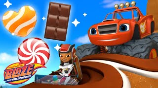 Download lagu Blaze Shape Game #8 Candy Rescues w/ AJ! 🍭 | Blaze And The Monster Machines mp3