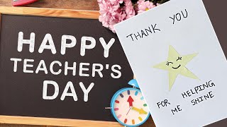 Teacher’s Day Card Making | DIY Craft for Kids