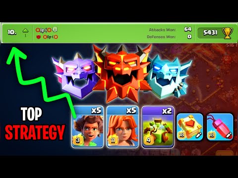 Top Strategist Strategy For Rank battle | RC charge With Root Rider, x2 Og is master Classic | COC