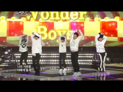 111223 Wonder Boys + Wonder Girls - Be My Baby @ Music Bank