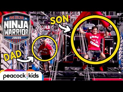 Son CRUSHES Dad in the Course and More Family Competition! | AMERICAN NINJA WARRIOR JUNIOR