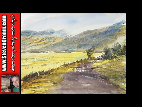 Ogwen Valley watercolour painting demonstration