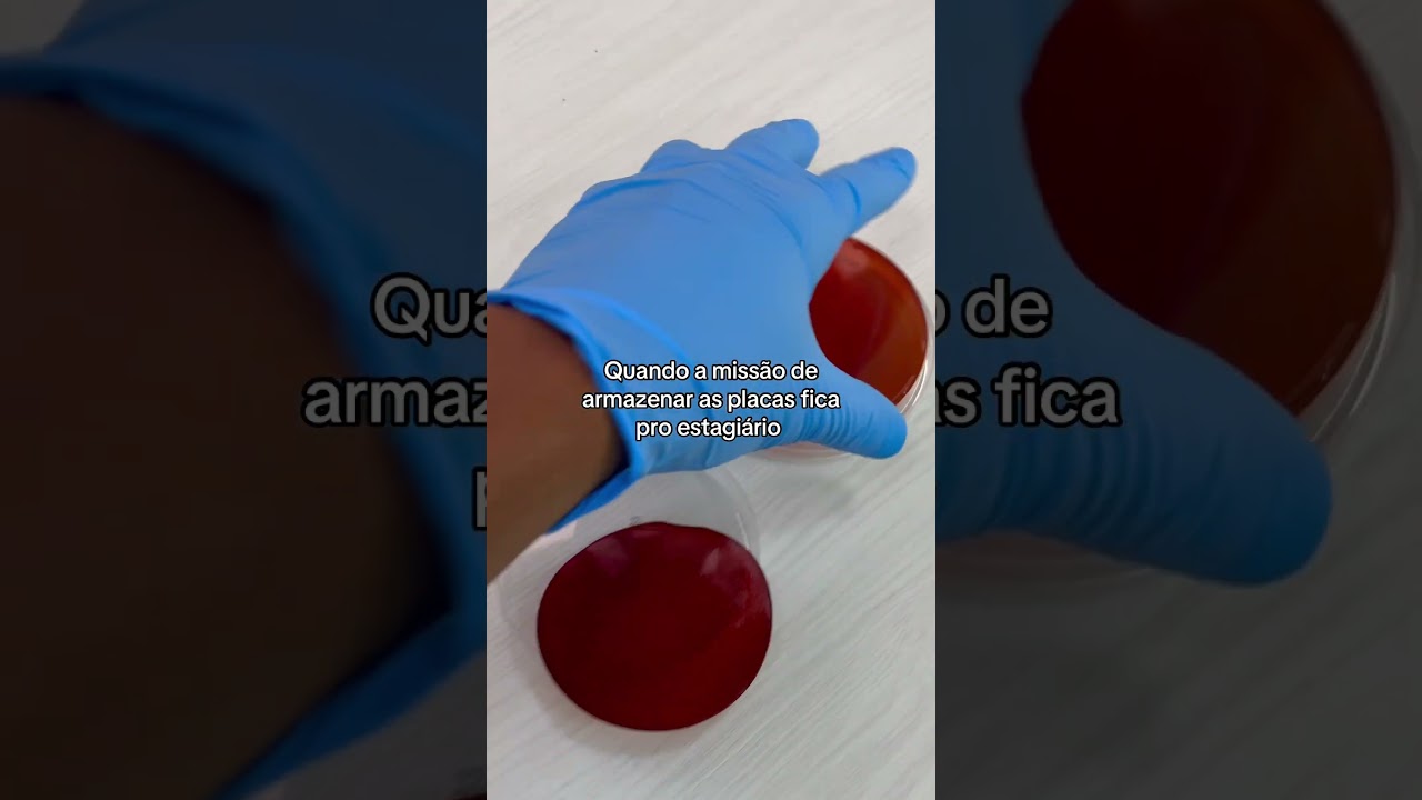 Placa de microbiologia #micro