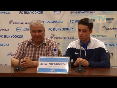 Post match press conference  Bobur Zukhriddinov