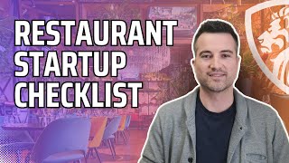 Checklist for starting a restaurant in Saskatchewan