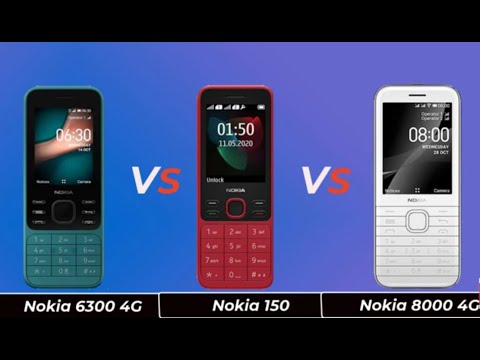 Nokia 6300 4g  VS Nokia 150  VS Nokia 8000  4G