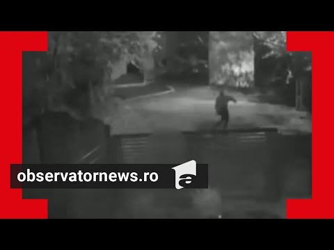 Momentul când bărbatul din Teleorman o urmăreşte şi o ucide pe Mihaela în faţa copilului lor