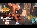 💥How To Do Med Ball Slams & 12 Best Slam Variations | BJ Gaddour Workout Exercises Men's Health