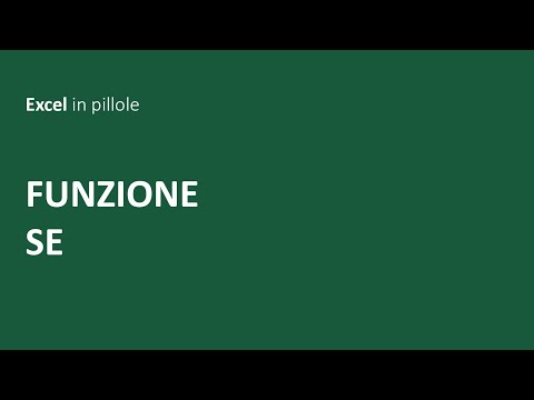 EXCEL - Funzione SE