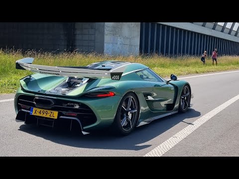 Koenigsegg Jesko Attack - INSANE ACCELERATIONS ONTO THE HIGHWAY, Crackles & BRUTAL SOUNDS!