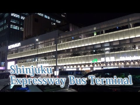 TÓQUIO.[Estação Shinjuku].Introdução ao Terminal Rodoviário da Via Expressa de Shinjuku (Busta Shinjuku)