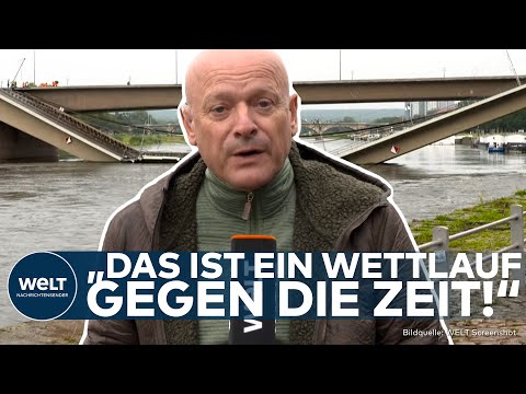 DRESDEN: "Kann sich keiner vorstellen!" Katastrophe in Sicht! Nächste Brücke in Gefahr durch Fluten