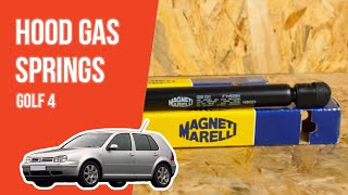 Youtube thumbnail of video "How to replace the hood gas springs Golf 4 🚗"
