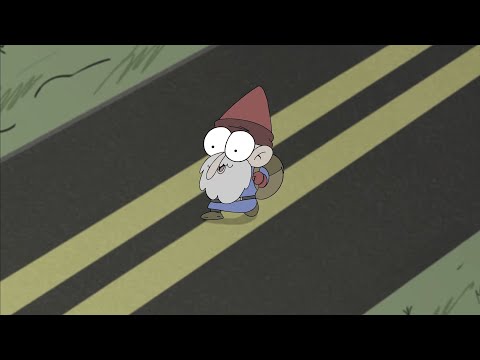 Um gnomo estava andando em cima do asfalto (Daviz45) (Animação)