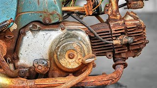 Full Restoration Engine Of 1980 HONDA SuperCub 50CC | Restoration Old Abadoned Honda Motorcycle