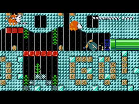 Bob-omb Barrage Speedrun [20s] - Super Mario Maker 2