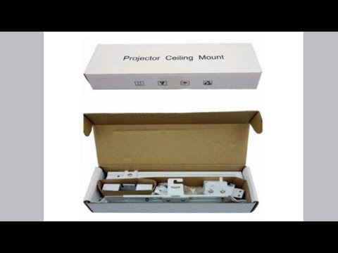 White Projector Ceiling Mount Kit, Arm Length: 1x1 total 2 Feet, Model Number: Elc_cmk