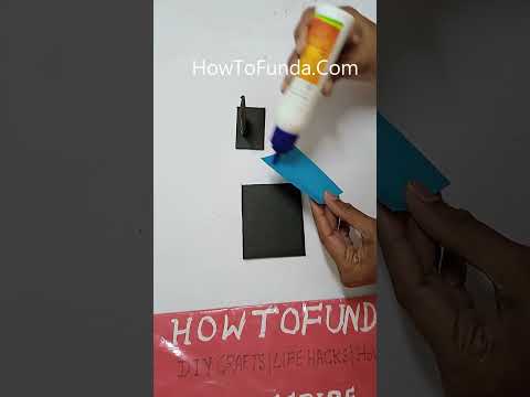 computer monitor making using cardboard - diy - simple and easy  #shorts | howtofunda