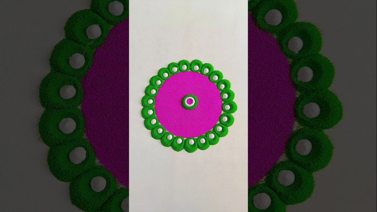 Easy rangoli design for Diwali 2026