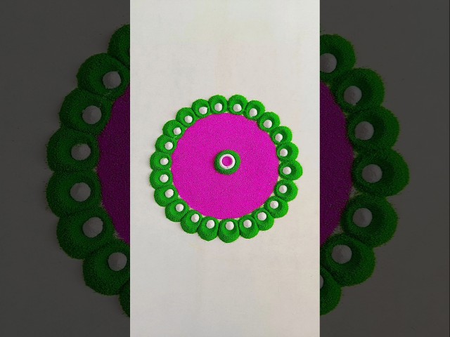 Easy rangoli design for Diwali 2026