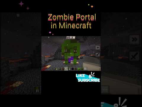 "Uncover the Haunted Zombie Portal in Minecraft!" #spooky #minecraft