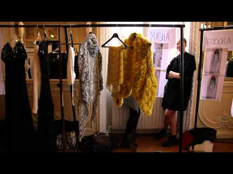 Backstage @ Maurizio Galante Haute Couture 2013