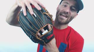 Video thumbnail: Wilson A2K 11.75" SuperSkin Baseball Glove: WBW1000631175