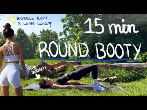 15MIN round booty pilates workout // round butt + slim thighs // no equipment
