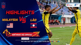 HIGHLIGHTS | Malaysia - Lào | Safawi Rasid lập hattrick đầu tiên của giải