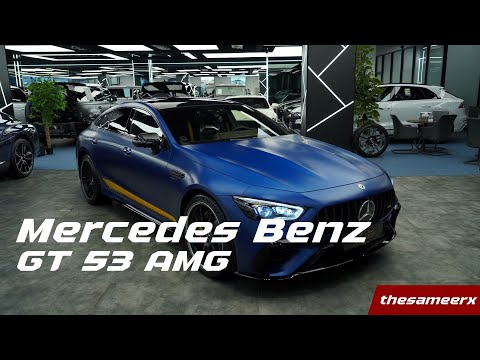 Hothead Sedan - Mercedes Benz GT53 AMG in Matte Blue | 4k Walkaround