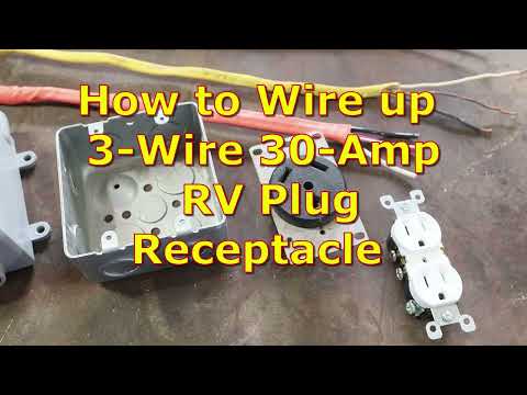 How to Wire Up A 3-Wire 30-Amp RV PLUG RECEPTACLE #larrysbrusch #diyelectrical #howto #RVPlug
