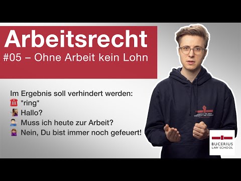 Ohne Arbeit kein Lohn § 615 BGB | Arbeitsrecht | 🎬#05