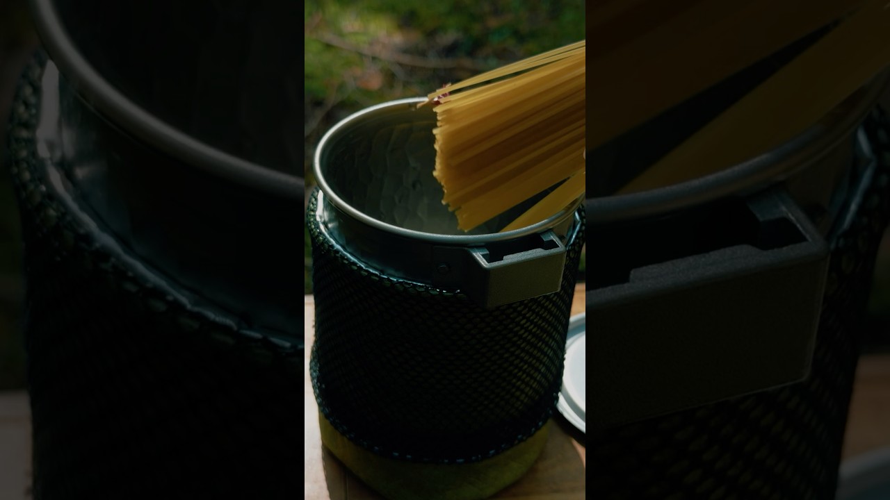 森での使えるクッカー🌳 #ridgesong TEA & COFFEE FUSION TITANIUM TREKKING POT